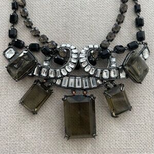 BCBGMaxAzria • Vintage Crystal Victorian Statement Necklace